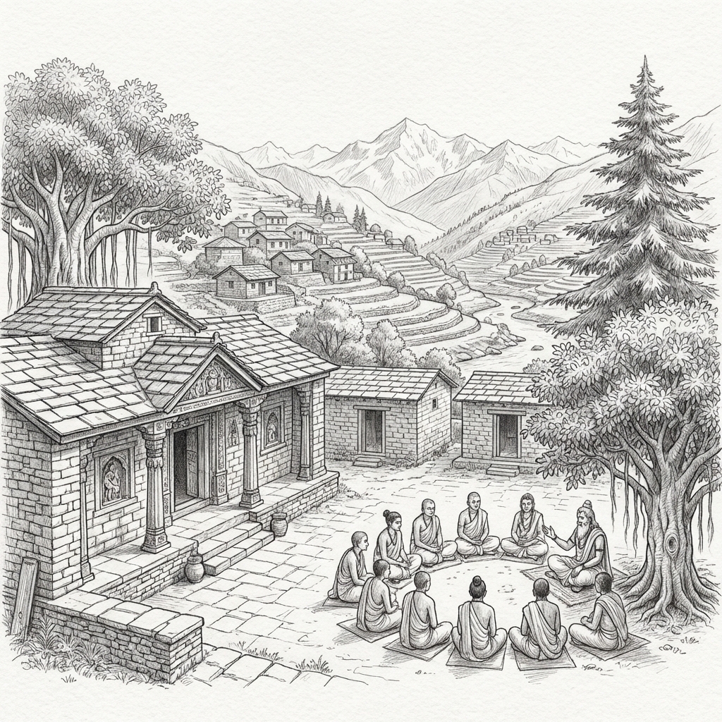 Ancient Gurukul and Village
